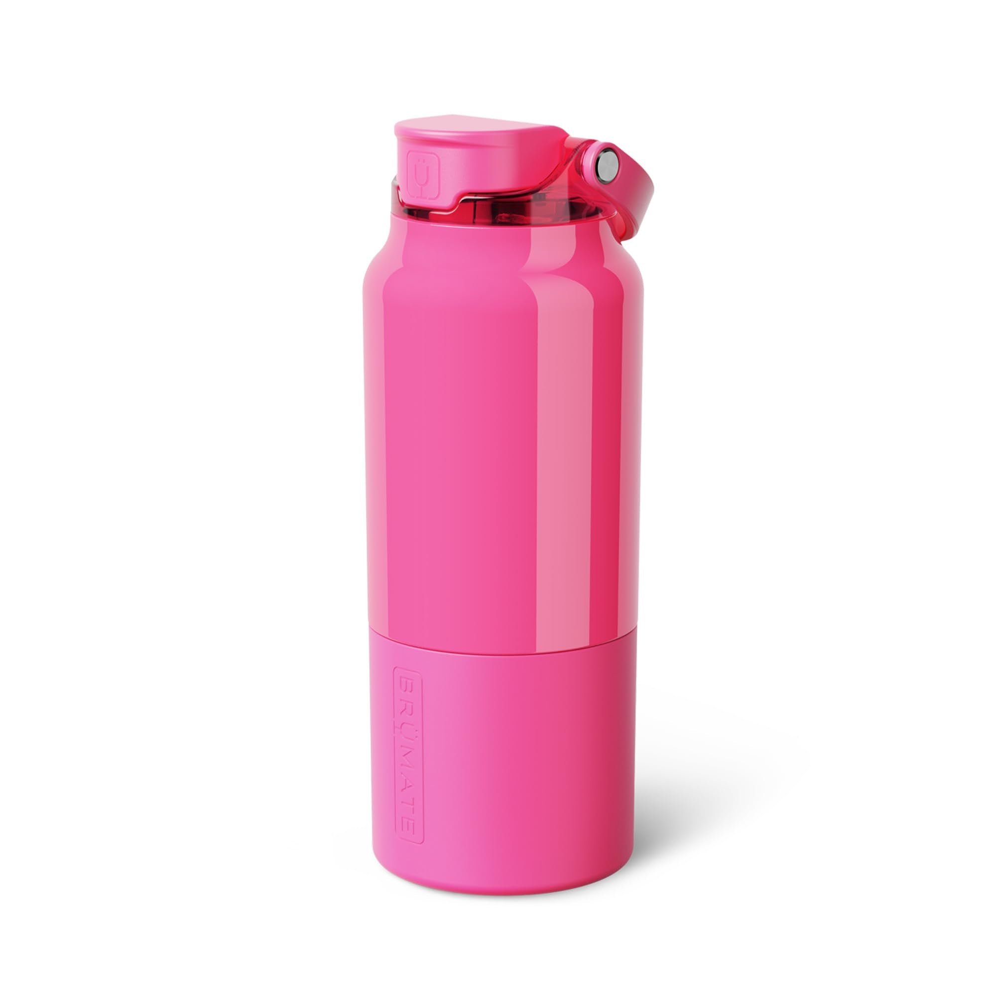 BrüMate Rise 35oz Water Bottle With 100% Leakproof Covered Silicone Straw | Insulated Stainless Steel Water Bottle With Removable Straw | Fast Flow | Soft Sip Silicone Spout | BPA-Free (Dark Aura)