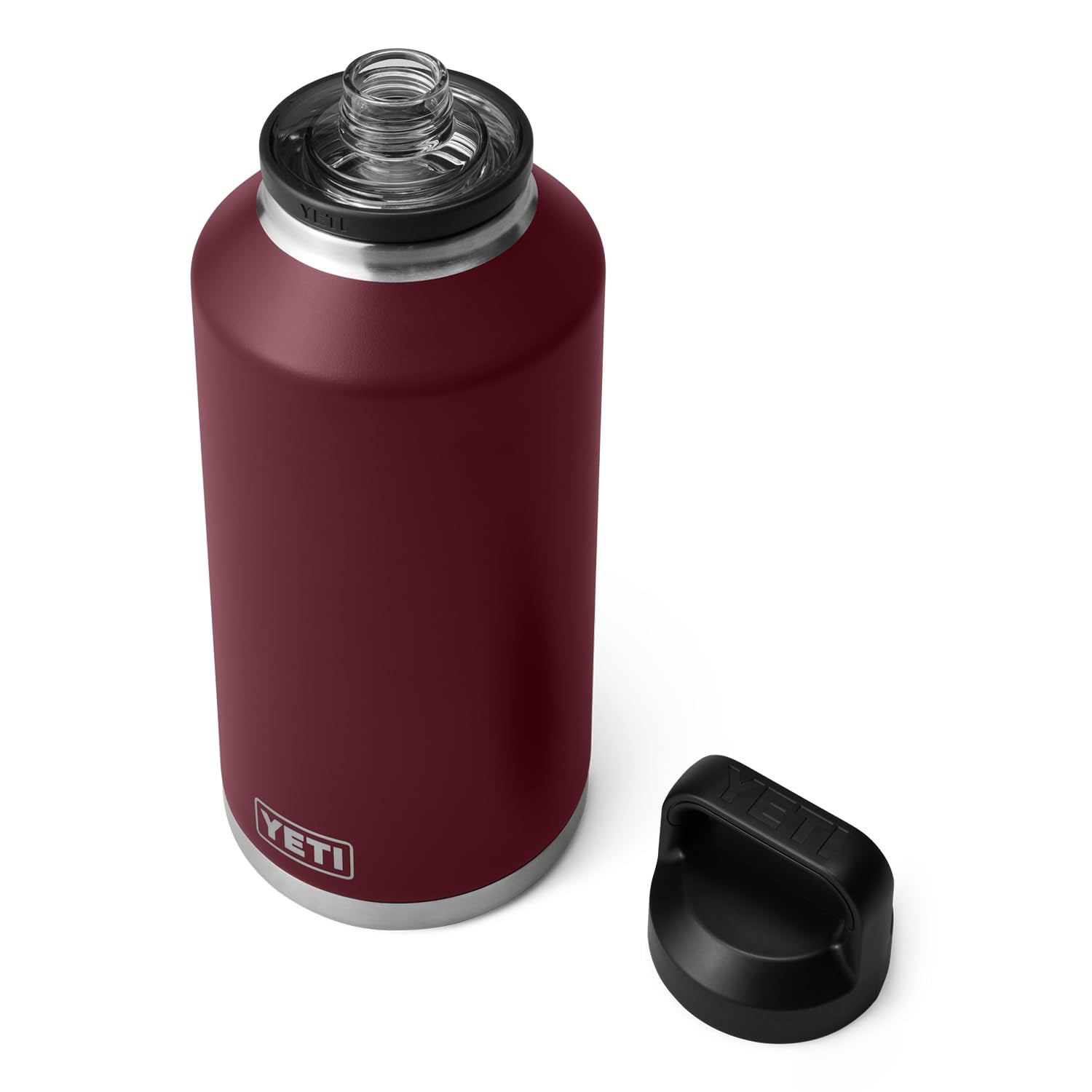 YETI Rambler 64 oz Bottle, Vacuum Insulated, Leakproof, Stainless Steel with Chug Cap, Rescue Red