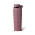 BrüMate Rise 25oz Water Bottle With 100% Leakproof Covered Silicone Straw | Insulated Stainless Steel Water Bottle With Removable Straw | Fast Flow | Soft Sip Silicone Spout | BPA-Free (Dark Aura)
