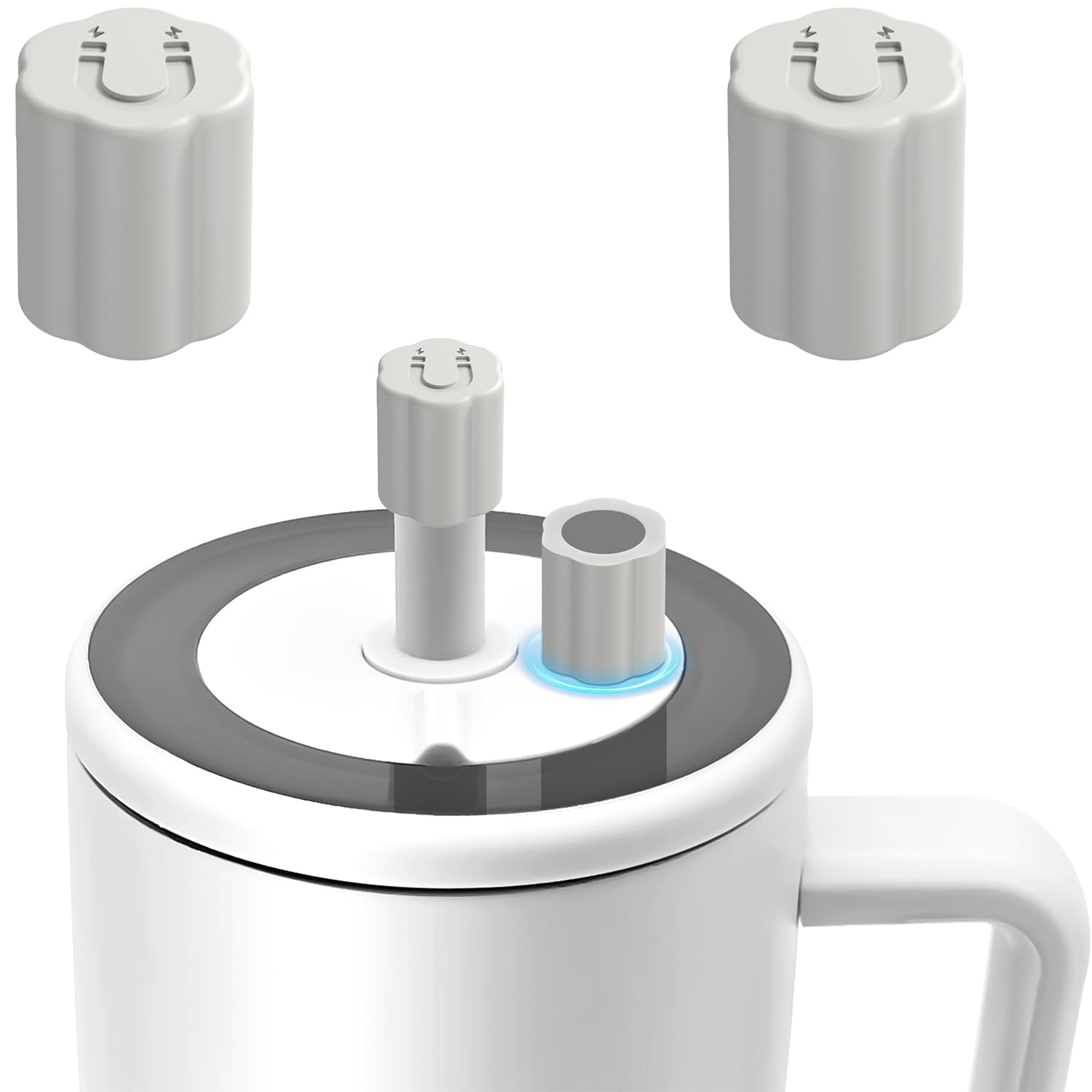 2 Pack Magnetic Straw Covers Compatible with Brumate Era 30&40 oz Tumblers,Silicone Straw Caps