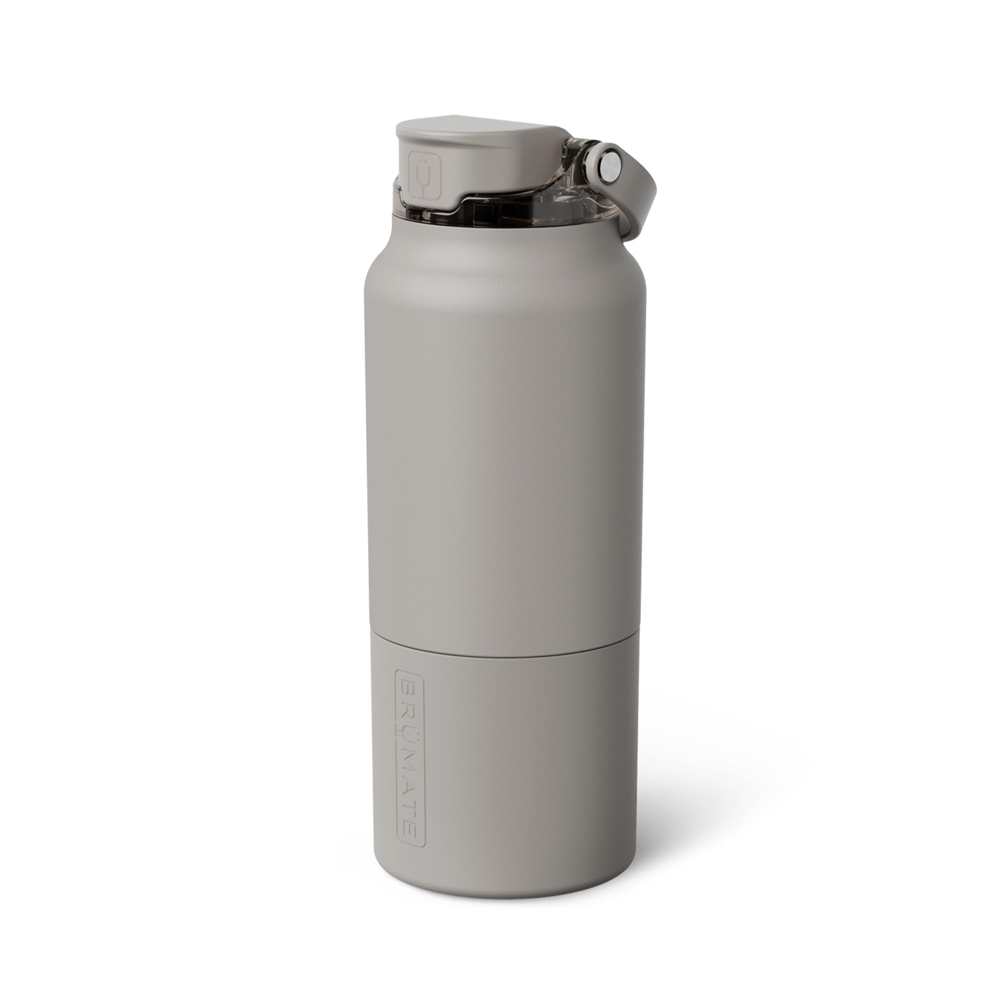 BrüMate Rise 35oz Water Bottle With 100% Leakproof Covered Silicone Straw | Insulated Stainless Steel Water Bottle With Removable Straw | Fast Flow | Soft Sip Silicone Spout | BPA-Free (Dark Aura)