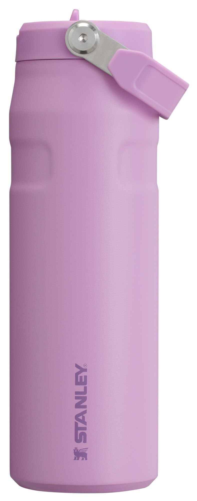 Stanley IceFlow Flip Straw 2.0 Water Bottle 24 oz | Built-In Straw with Larger Opening | Lightweight and Leak Resistant | Insulated Stainless Steel | BPA-Free | Twilight