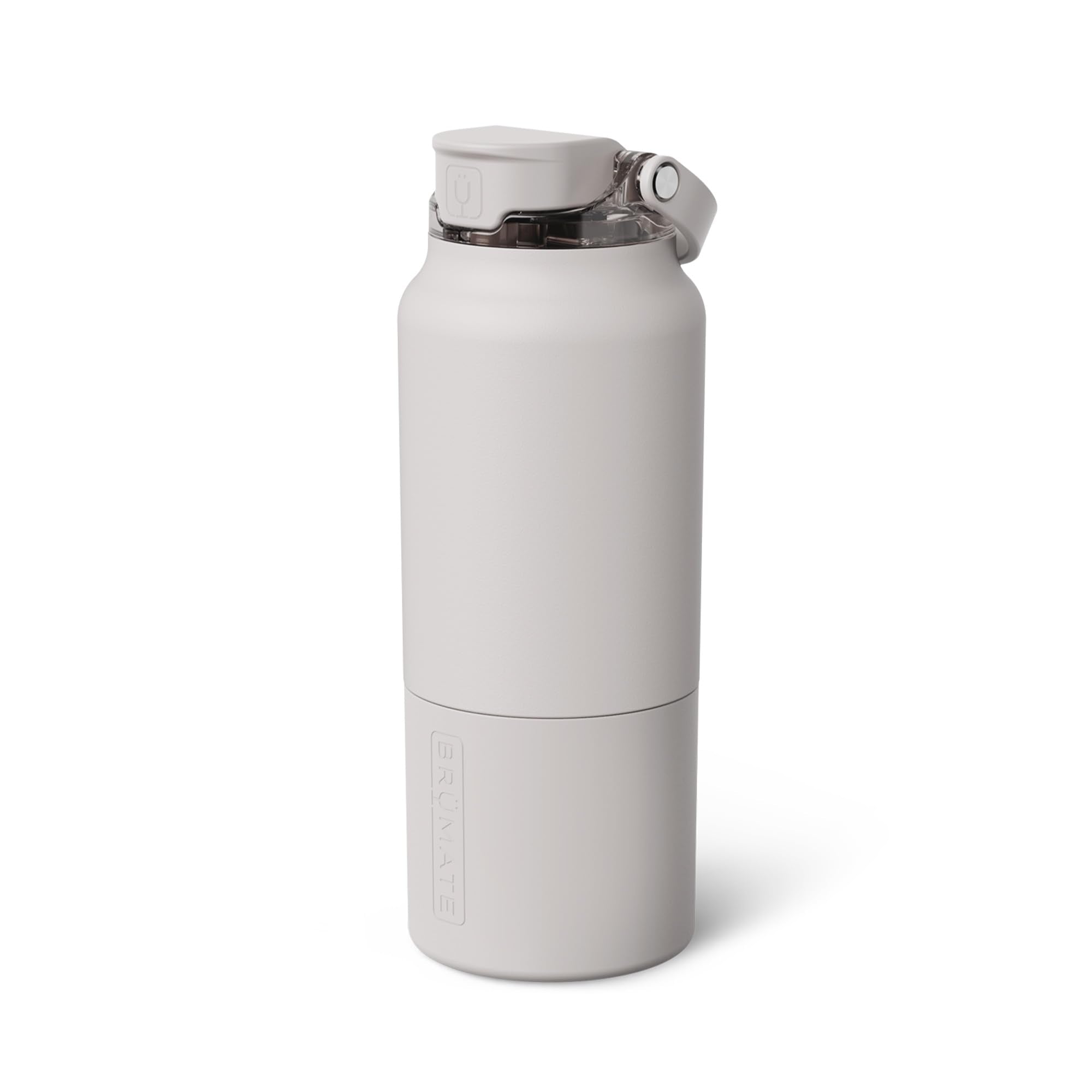 BrüMate Rise 35oz Water Bottle With 100% Leakproof Covered Silicone Straw | Insulated Stainless Steel Water Bottle With Removable Straw | Fast Flow | Soft Sip Silicone Spout | BPA-Free (Dark Aura)