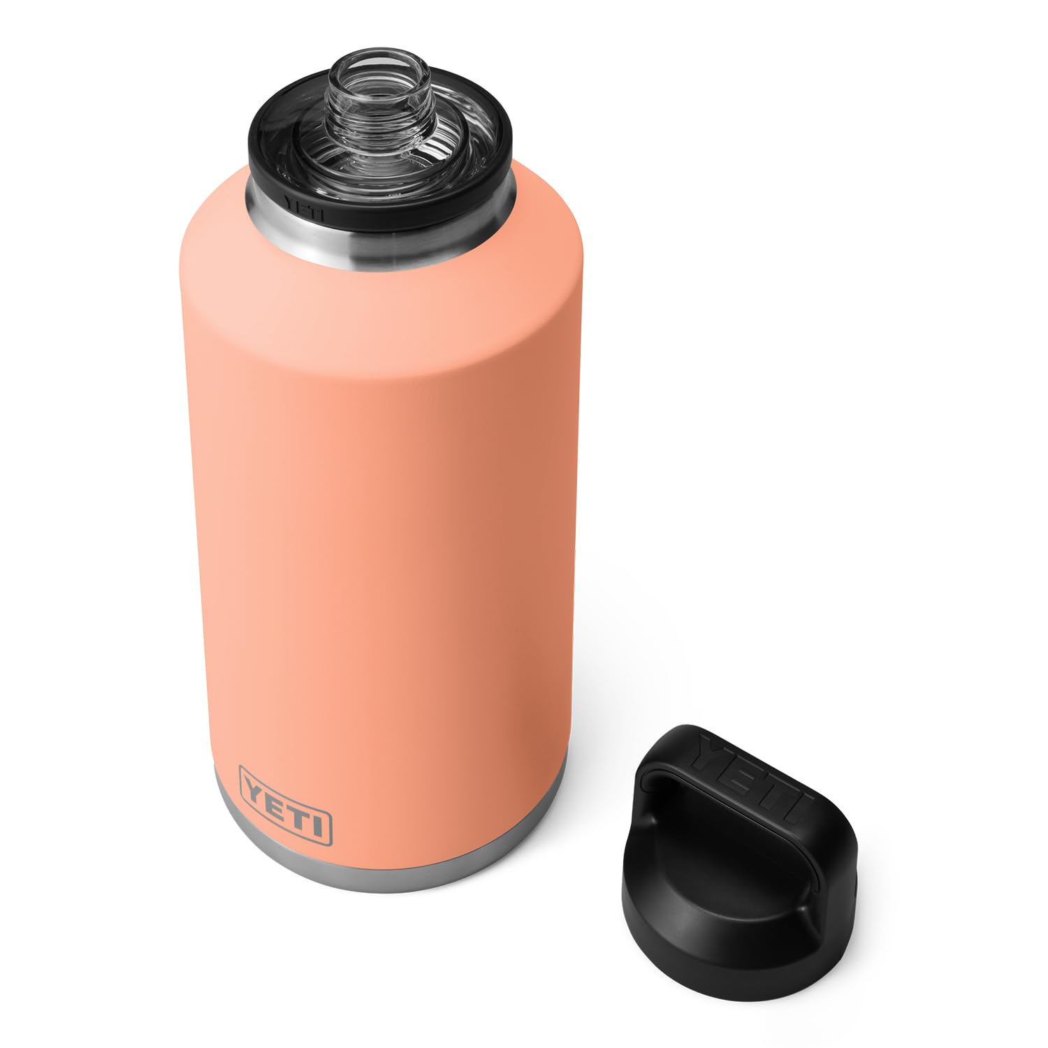 YETI Rambler 64 oz Bottle, Vacuum Insulated, Leakproof, Stainless Steel with Chug Cap, Rescue Red