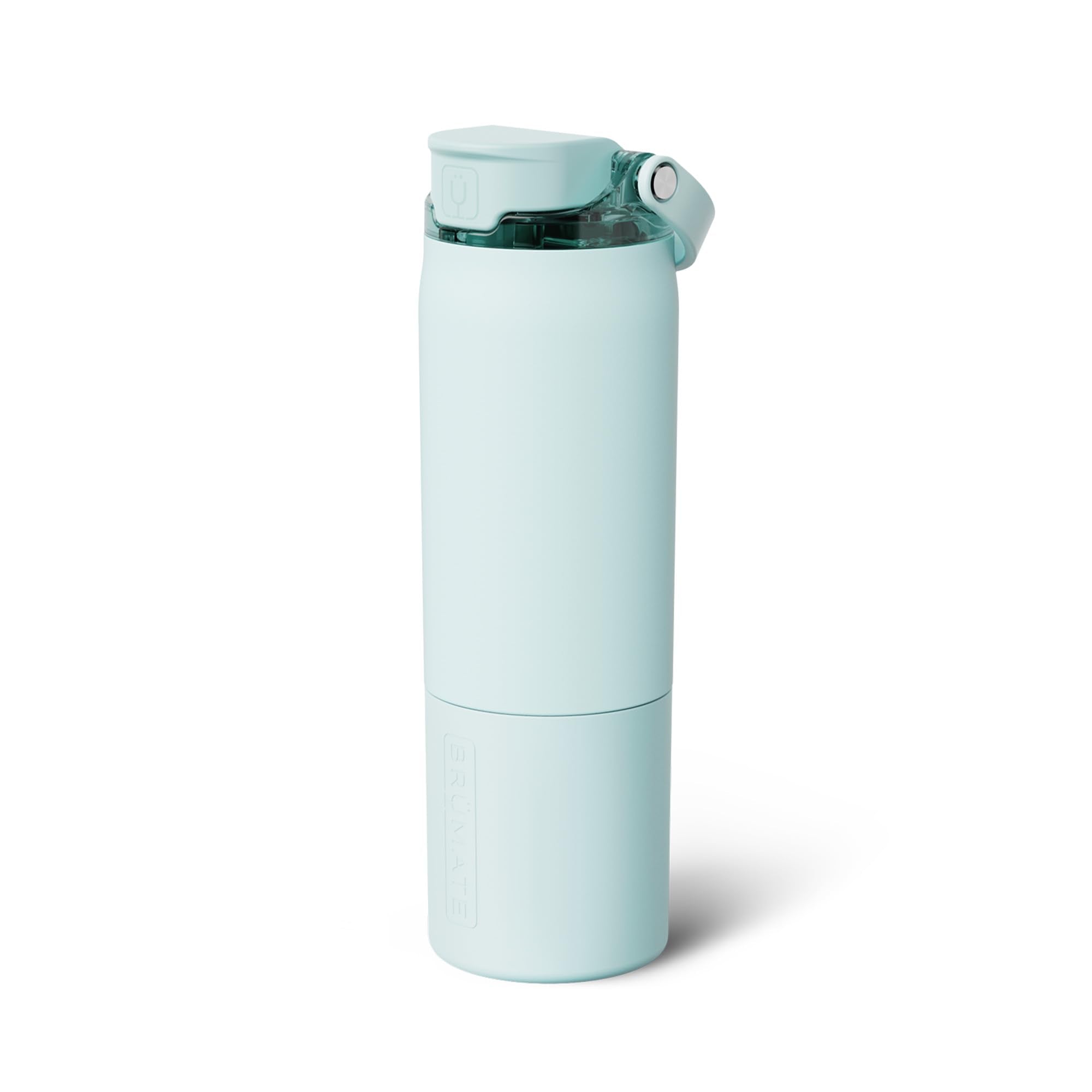 BrüMate Rise 35oz Water Bottle With 100% Leakproof Covered Silicone Straw | Insulated Stainless Steel Water Bottle With Removable Straw | Fast Flow | Soft Sip Silicone Spout | BPA-Free (Dark Aura)