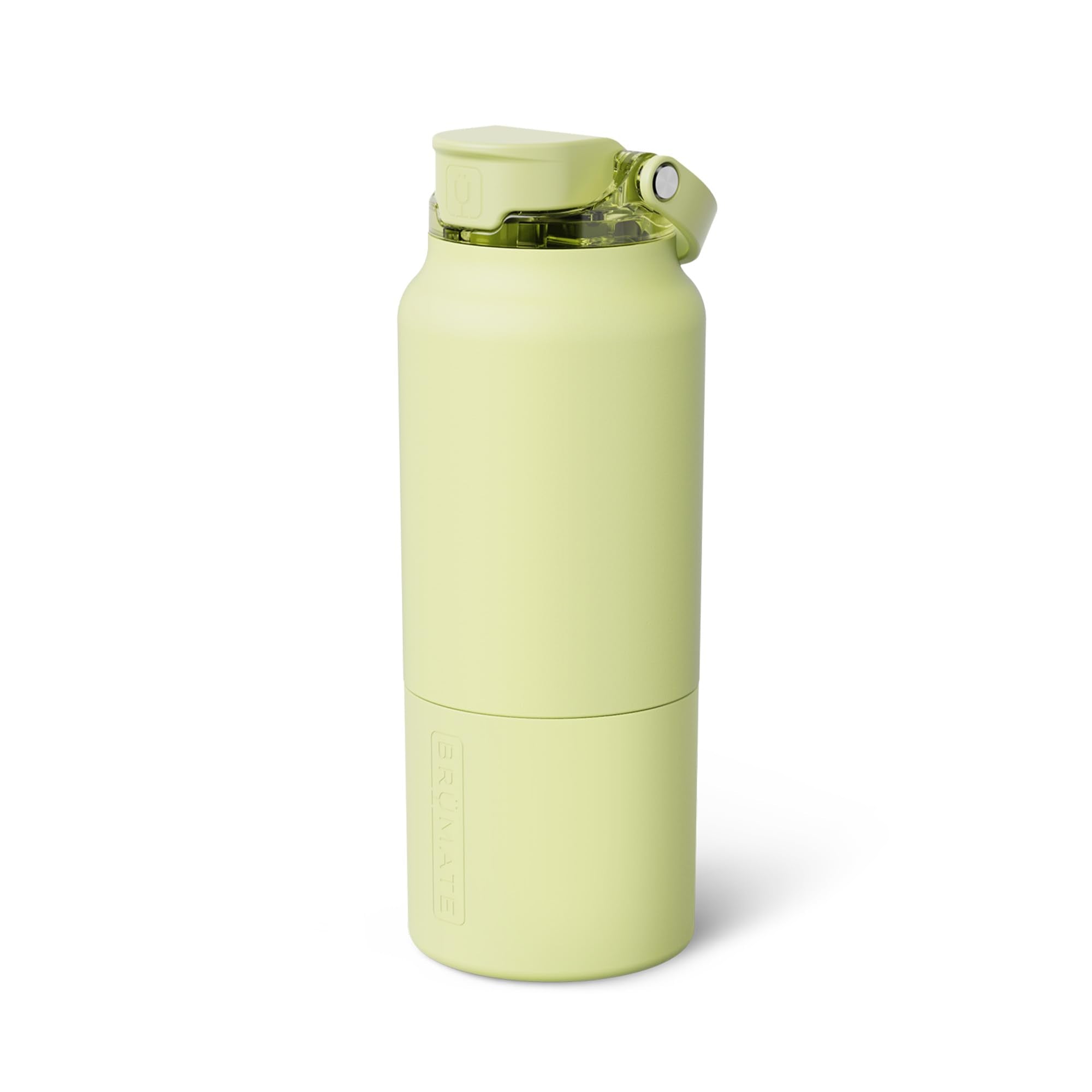 BrüMate Rise 35oz Water Bottle With 100% Leakproof Covered Silicone Straw | Insulated Stainless Steel Water Bottle With Removable Straw | Fast Flow | Soft Sip Silicone Spout | BPA-Free (Dark Aura)