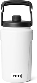 YETI Silo Half Gallon Insulated Chug Cap Water Jug – Leakproof, Lightweight Sports Bottle with Fence Hook Handle – Keeps Drinks Ice-Cold – Ideal for Gym, Sports & Tournaments, White