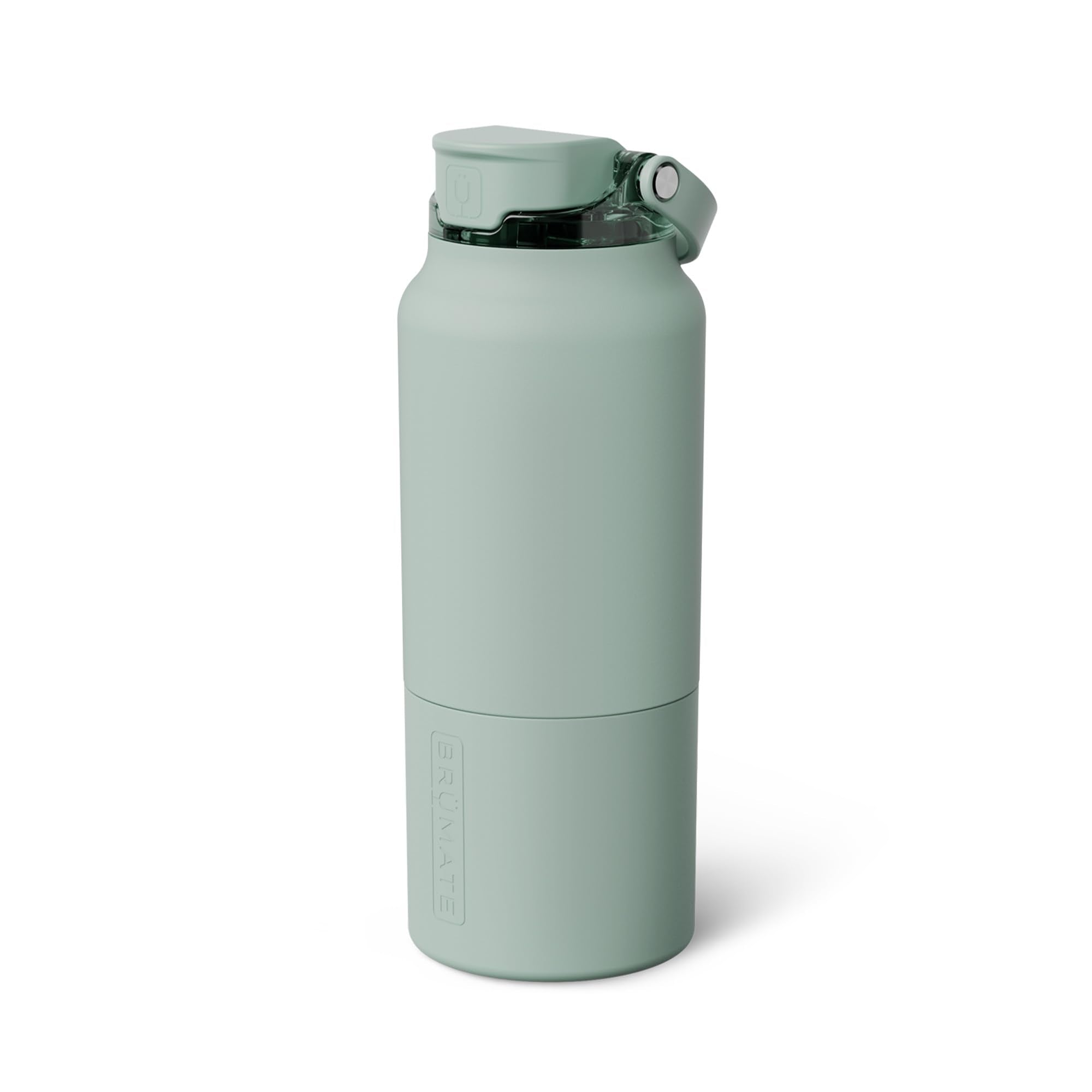 BrüMate Rise 35oz Water Bottle With 100% Leakproof Covered Silicone Straw | Insulated Stainless Steel Water Bottle With Removable Straw | Fast Flow | Soft Sip Silicone Spout | BPA-Free (Dark Aura)