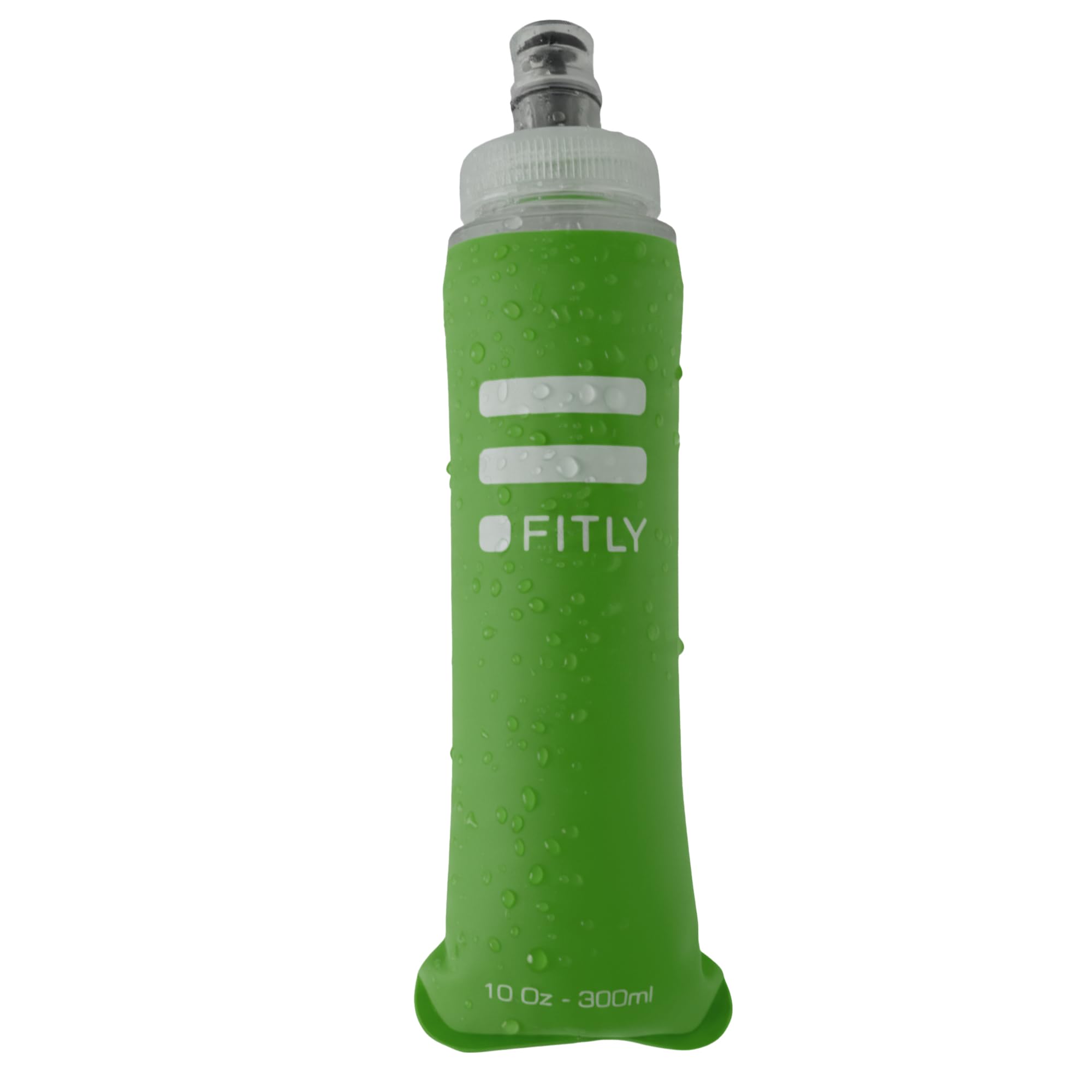 FITLY Soft Flask - Shrink As You Drink Soft Water Bottle for Hydration Pack - Folding Water Bottle Ideal for Running, Hiking, Cycling, Climbing & Rigorous Activity