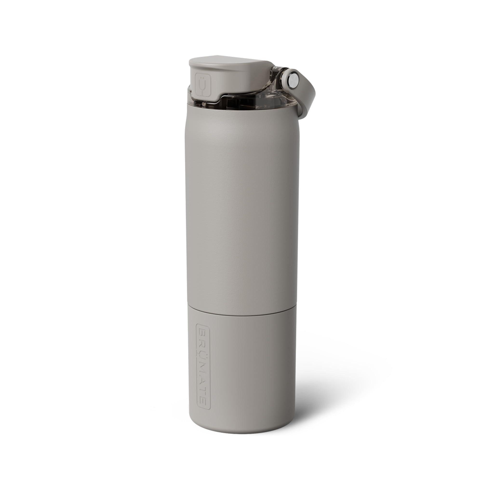BrüMate Rise 35oz Water Bottle With 100% Leakproof Covered Silicone Straw | Insulated Stainless Steel Water Bottle With Removable Straw | Fast Flow | Soft Sip Silicone Spout | BPA-Free (Dark Aura)