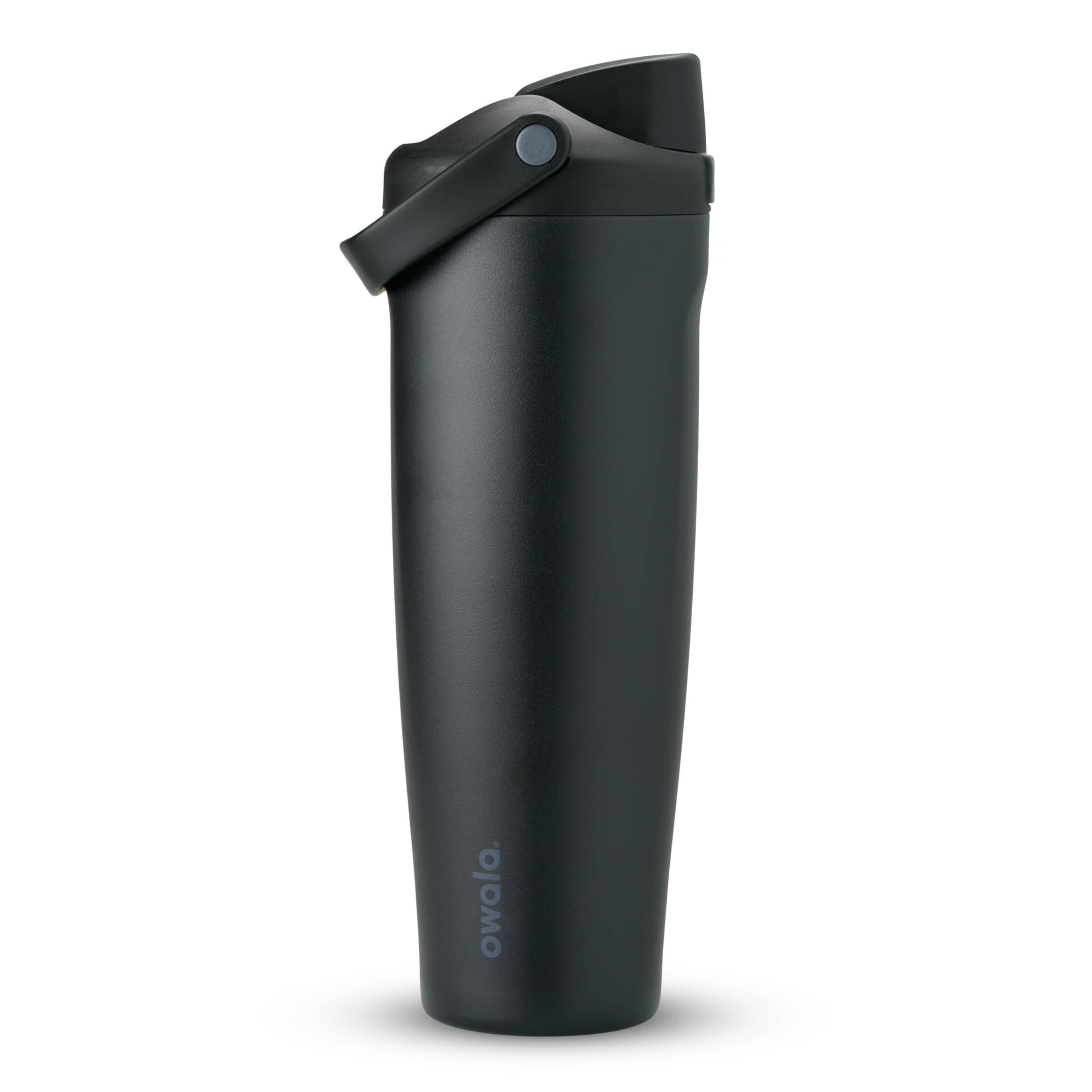 Owala FreeSip Sway Insulated Stainless Steel Water Bottle with Two-Way Spout, Built-In Straw and Bucket Handle, Made for Travel, School, and Sports, 40oz, BPA Free, Leak Proof, Black Cherry