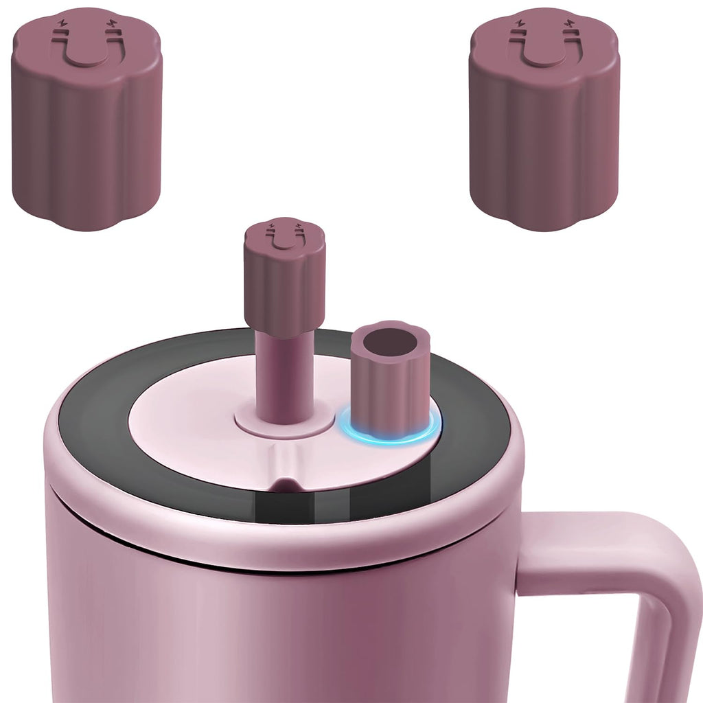 2 Pack Magnetic Straw Covers Compatible with Brumate Era 30&40 oz Tumblers,Silicone Straw Caps