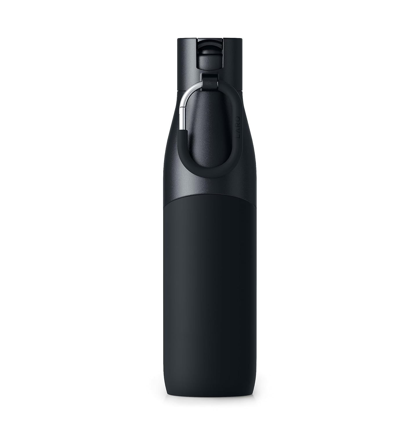 LARQ Bottle Movement Filtered - Lightweight Non-Insulated Stainless Steel Water Bottle BPA Free with Nano Zero Technology and Long-Lasting Filters, White/Pebble, 32oz