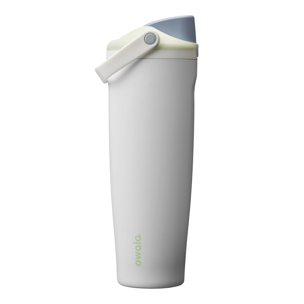 Owala FreeSip Sway Insulated Stainless Steel Water Bottle with Two-Way Spout, Built-In Straw and Bucket Handle, Made for Travel, School, and Sports, 40oz, BPA Free, Leak Proof, Black Cherry