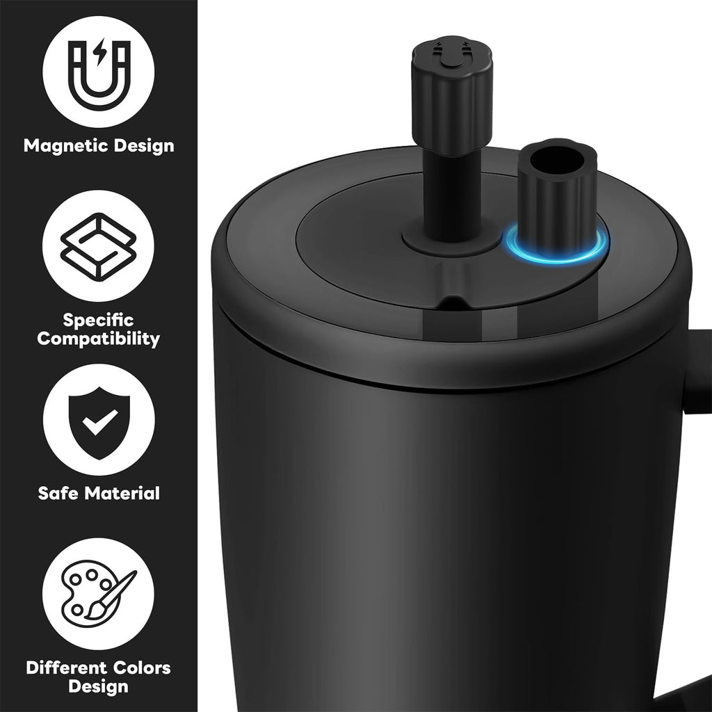 2 Pack Magnetic Straw Covers Compatible with Brumate Era 30&40 oz Tumblers,Silicone Straw Caps