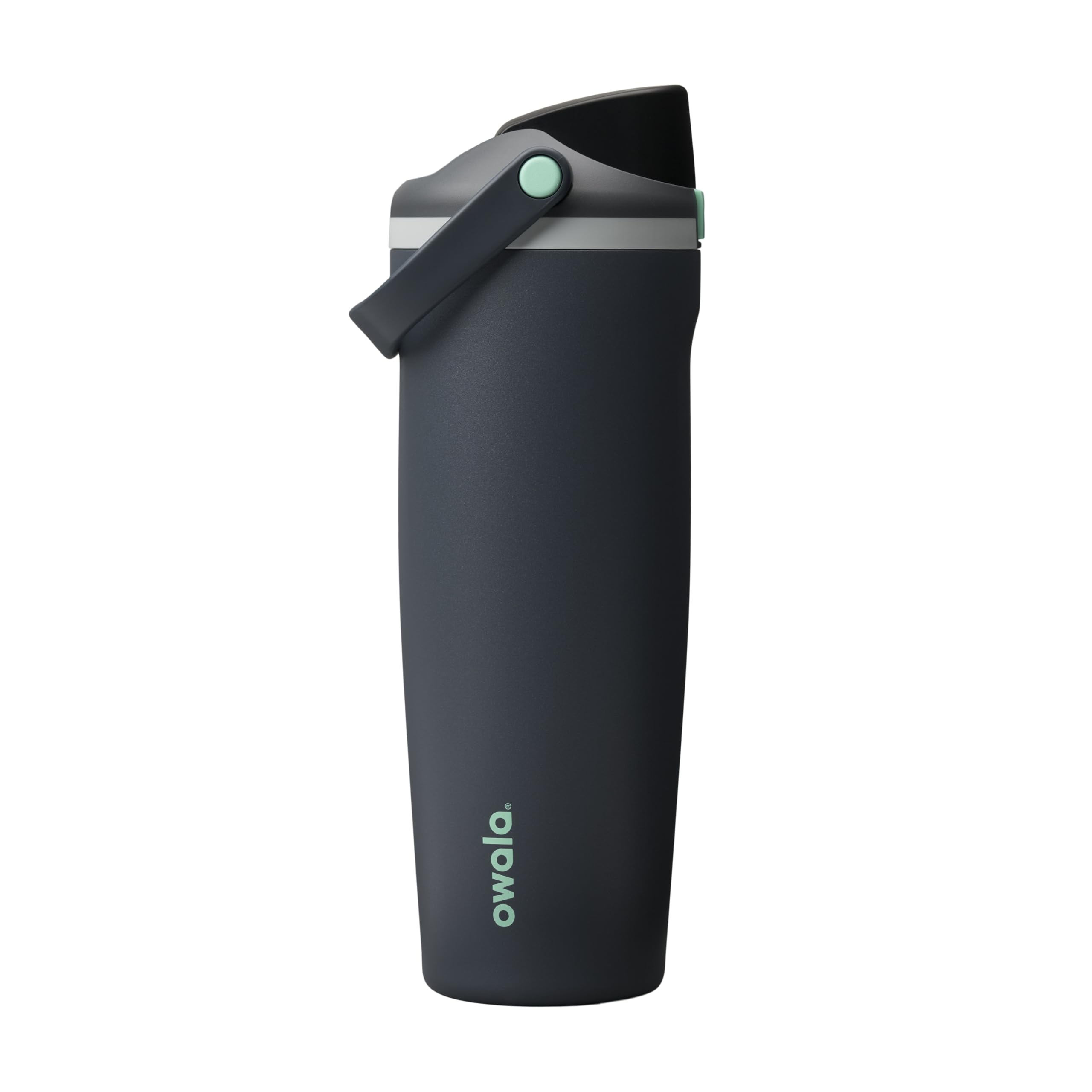 Owala FreeSip Sway Insulated Stainless Steel Water Bottle with Two-Way Spout, Built-In Straw and Bucket Handle, Made for Travel, School, and Sports, 40oz, BPA Free, Leak Proof, Black Cherry