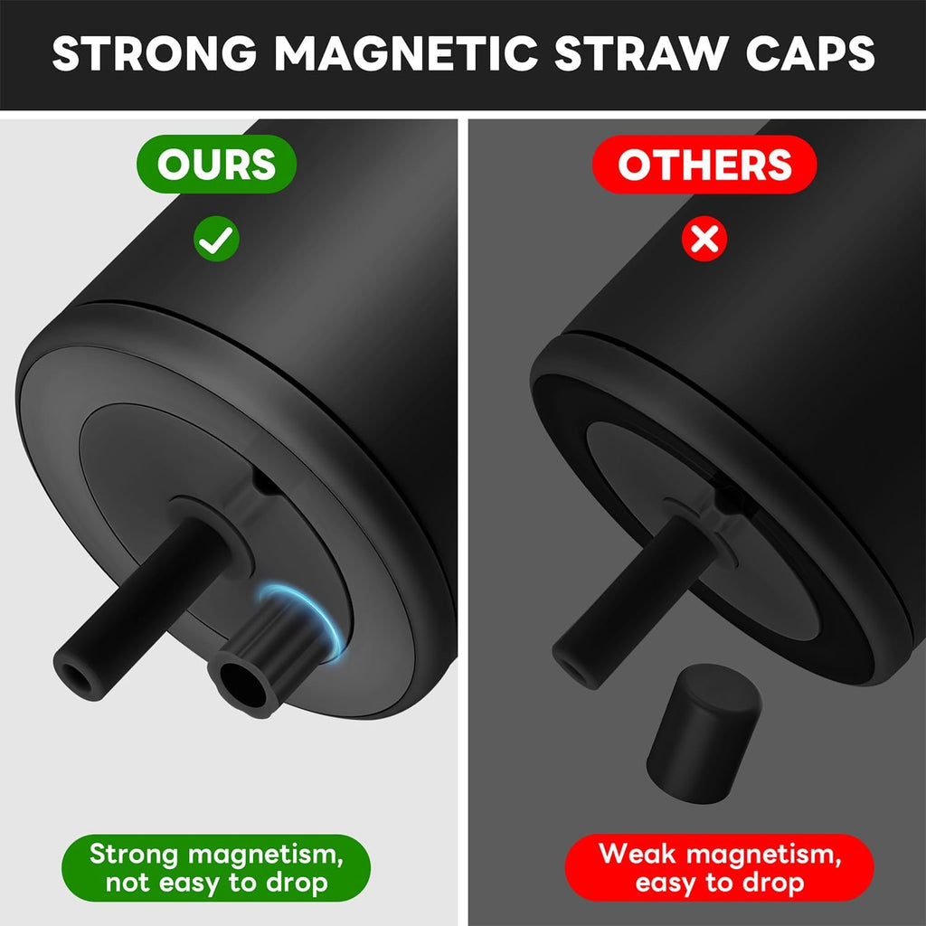 2 Pack Magnetic Straw Covers Compatible with Brumate Era 30&40 oz Tumblers,Silicone Straw Caps