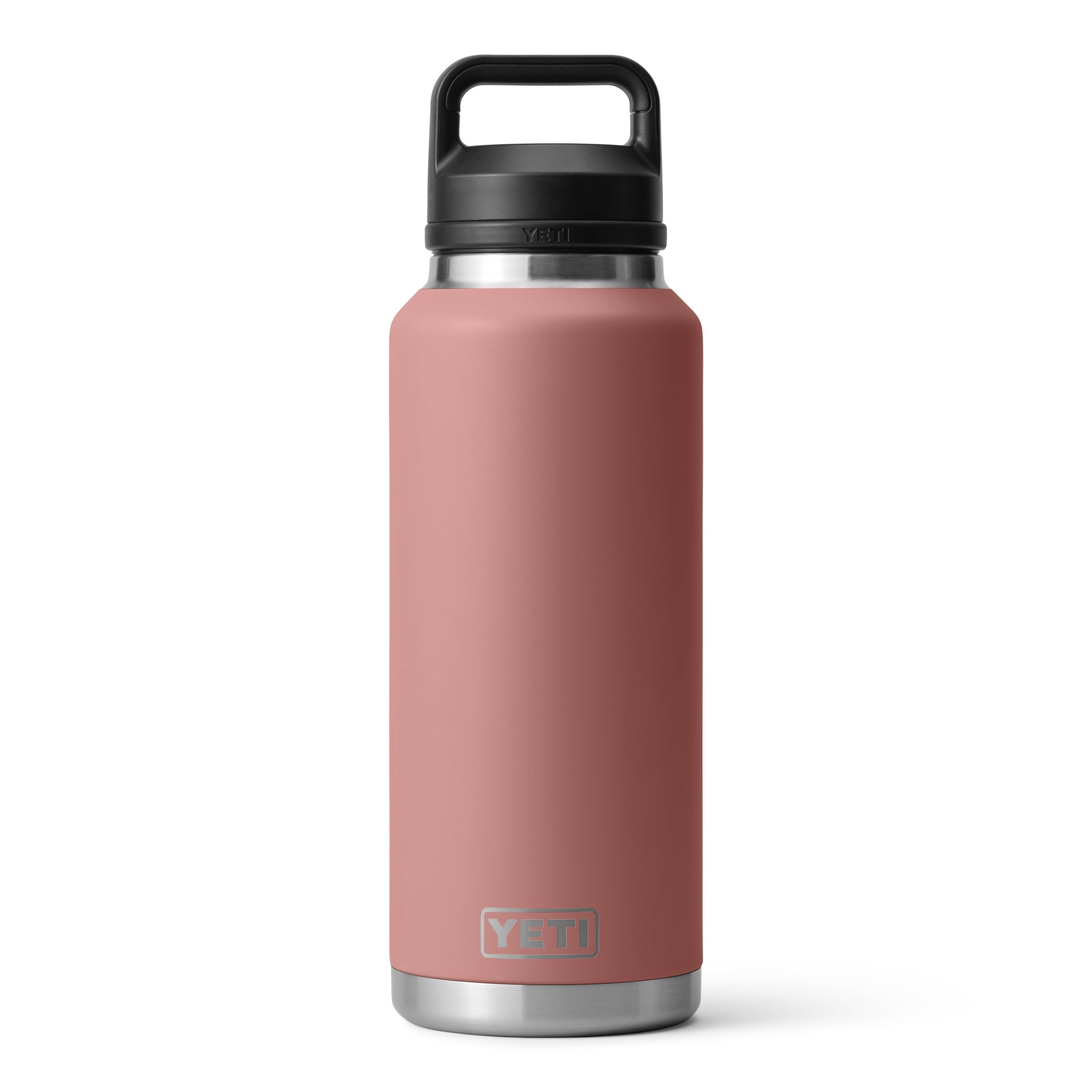 YETI Rambler 46 oz Bottle, Vacuum Insulated, Leakproof, Stainless Steel with Chug Cap, Black Forest Green