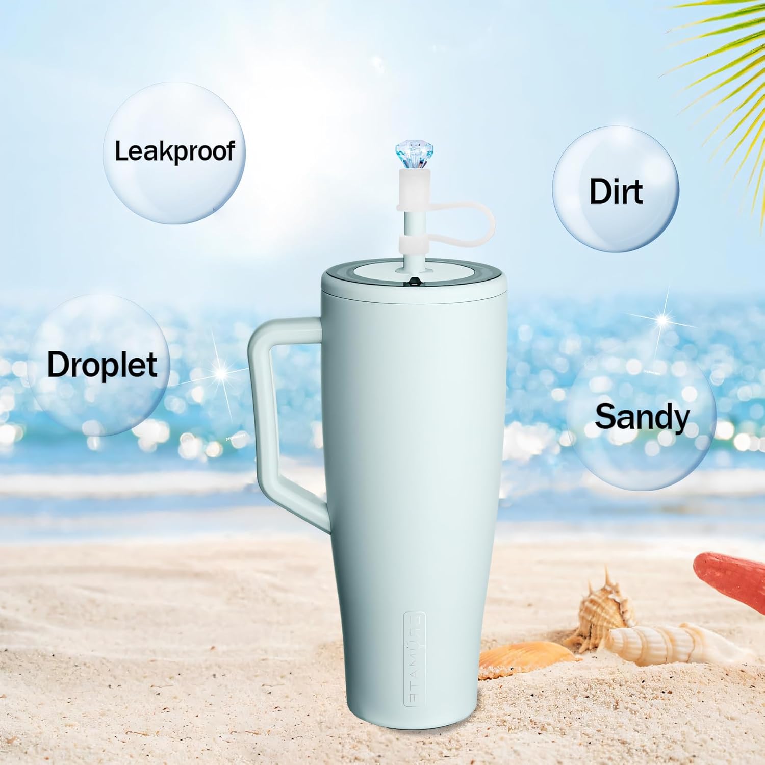 4pcs Diamond Straw Cover Cap for Brumate Era 30&40 oz Tumble, 12mm Reusable Silicone Straw Topper Protector Lid with Cute Mix Colors Décor Accessories