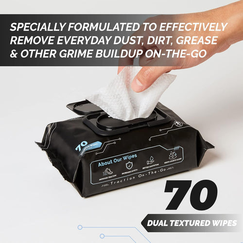 70 Shoe Wipes, Multipurpose Sneaker Wipes for Basketball & Sneakerheads - Alternative to Basketball Grip Spray