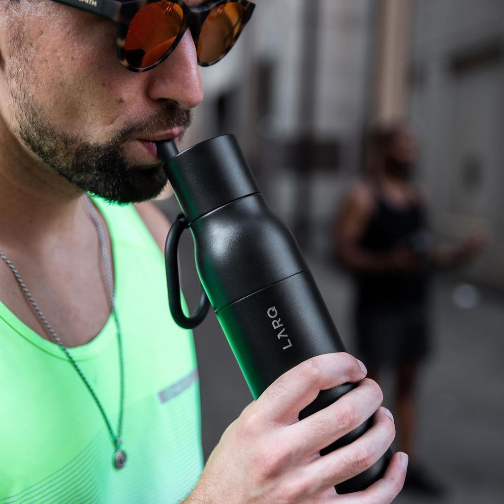 LARQ Holiday Bundle Set Bottle Filtered Insulated Water Bottle 17oz + 25oz | Reusable Bottles, Travel Friendly, BPA Free