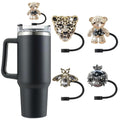 6PCS Cute Butterfly Straw Cover Cap for Stanley Cup Accessories,Bling Straw Toppers for Stanley Tumbler 40&30 oz,Reusable Straws Tips Protectors Compatible with 10mm Straws