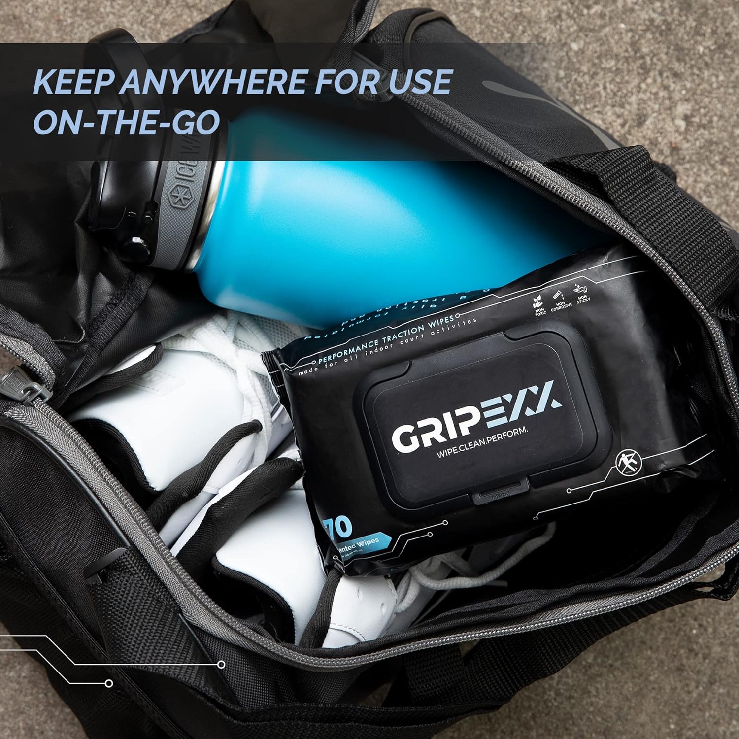 70 Shoe Wipes, Multipurpose Sneaker Wipes for Basketball & Sneakerheads - Alternative to Basketball Grip Spray
