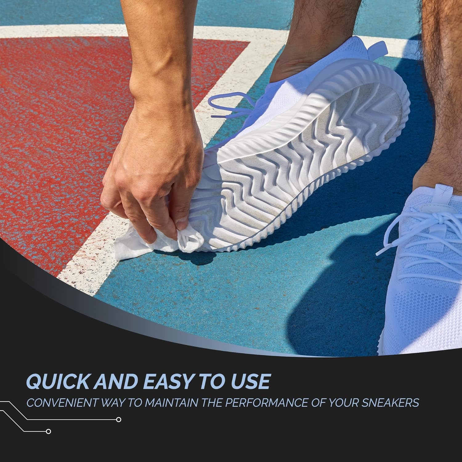 70 Shoe Wipes, Multipurpose Sneaker Wipes for Basketball & Sneakerheads - Alternative to Basketball Grip Spray